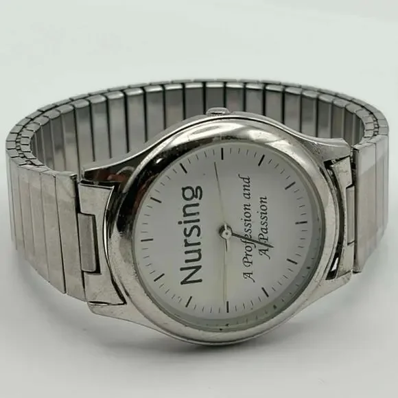 Silver  Nursing Men’s Watch - Picture 3 of 4